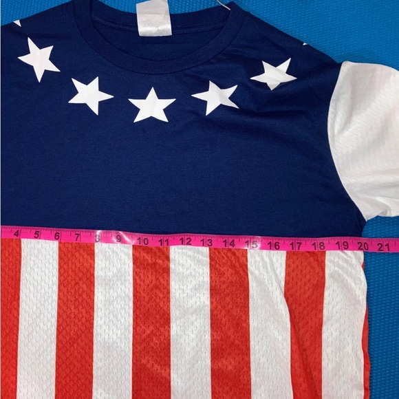 New Men’s Ryde Out Crew Neck American Flag Graphic Short Sleeve 4th July Size M - Picture 3 of 6